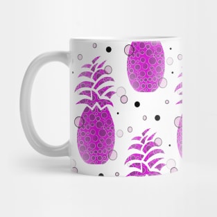 PURPLE Pineapple Pattern Mug